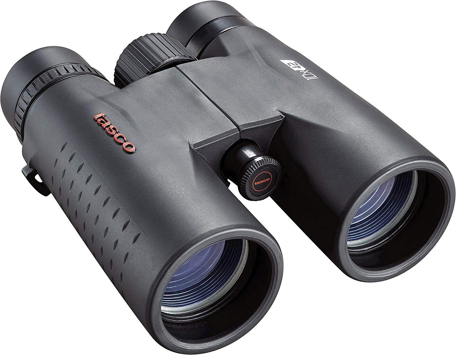 Tasco Essentials 10x42mm Roof Prism Black Binocular Weather Resistant