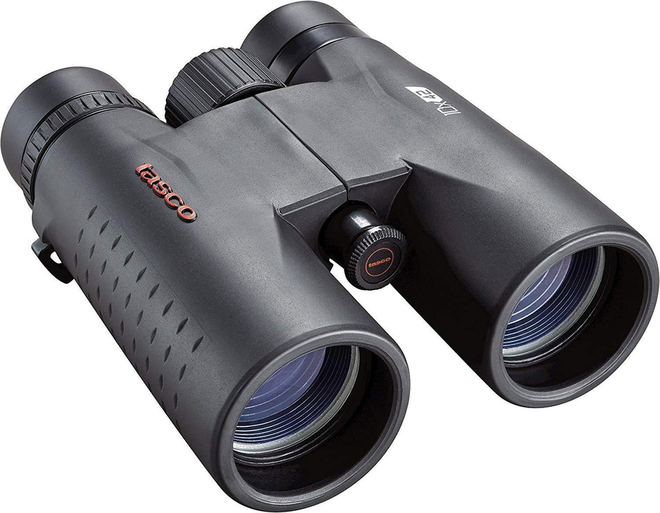Tasco Essentials 10x42mm Roof Prism Black Binocular Weather Resistant