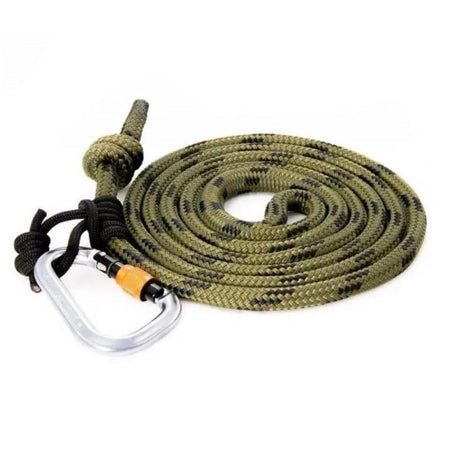 Tethrd GRIT 11mm Saddle Hunting Lineman Rope with Carabiners