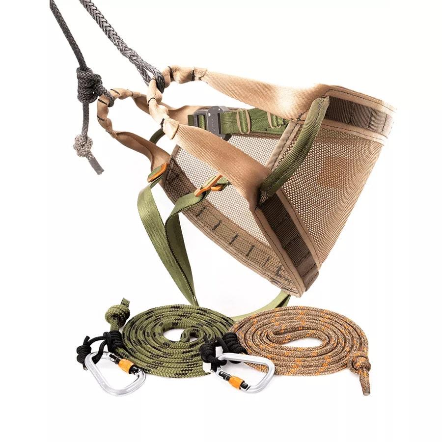 Tethrd Phantom Saddle Kit Regular Size with 11mm Ropes and Carabiners Included