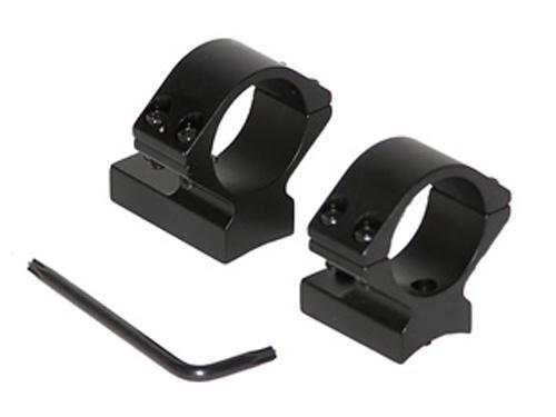 Talley Black Anodized 1" Low Scope Mounts - Weatherby Accumark Magnum Mark V (9 LUG)
