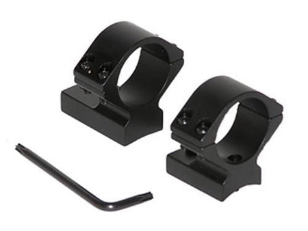 Talley Black Anodized 1" Low Scope Mounts - Weatherby Accumark Magnum Mark V (9 LUG)