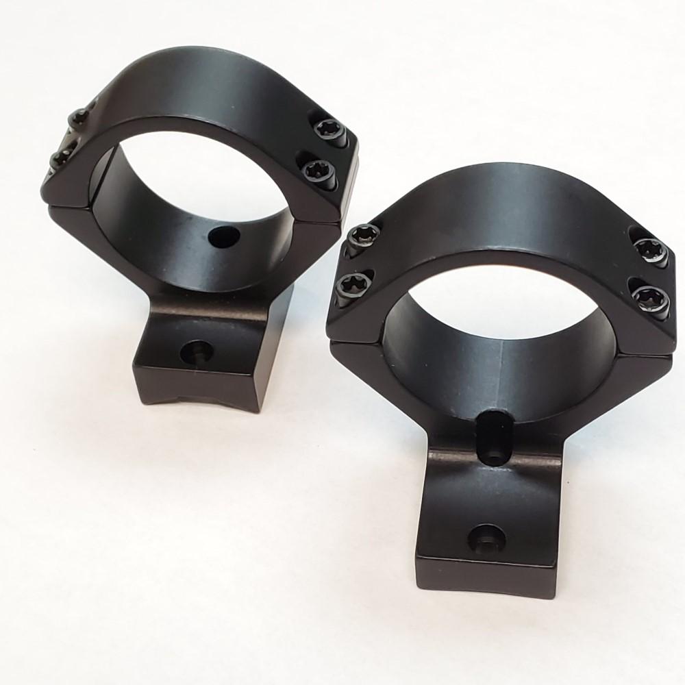 Talley CZ 600 Lux and Range 1" High Extended Black Scope Mounts 2-Pack