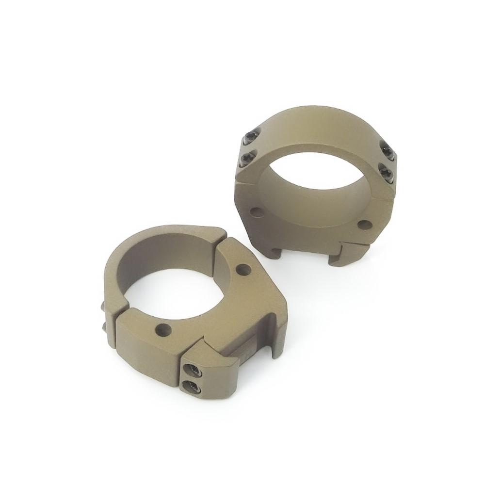 Talley Modern Sporting Series 1" Med Scope Rings for Picatinny Rail - Burnt Bronze
