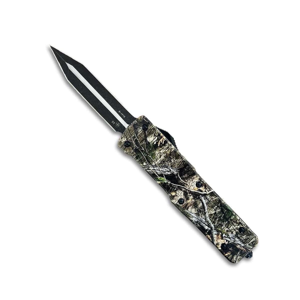Templar Knife Premium Zinc Weighted Large Dagger Knife Mossy Oak Country DNA 3.55" D2 Blade