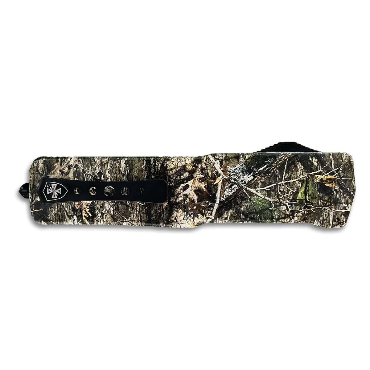 Templar Knife Large Weighted D2 Tanto Blade Folding Knife Mossy Oak Country DNA