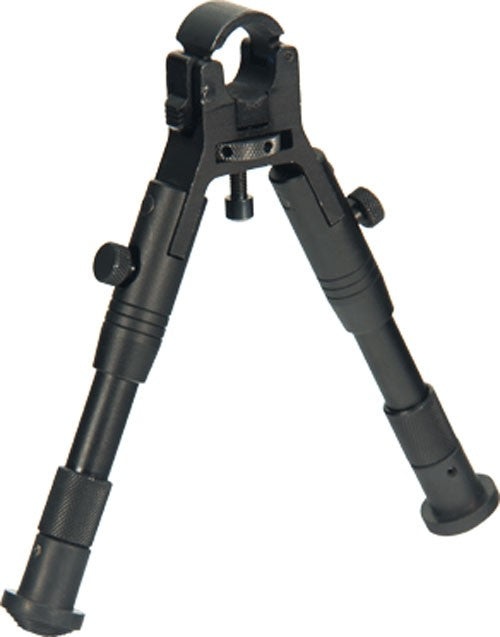 UTG Heavy-Duty Clamp-On Bipod Adjustable 6.2"-6.7" Center Height Rubber Pads
