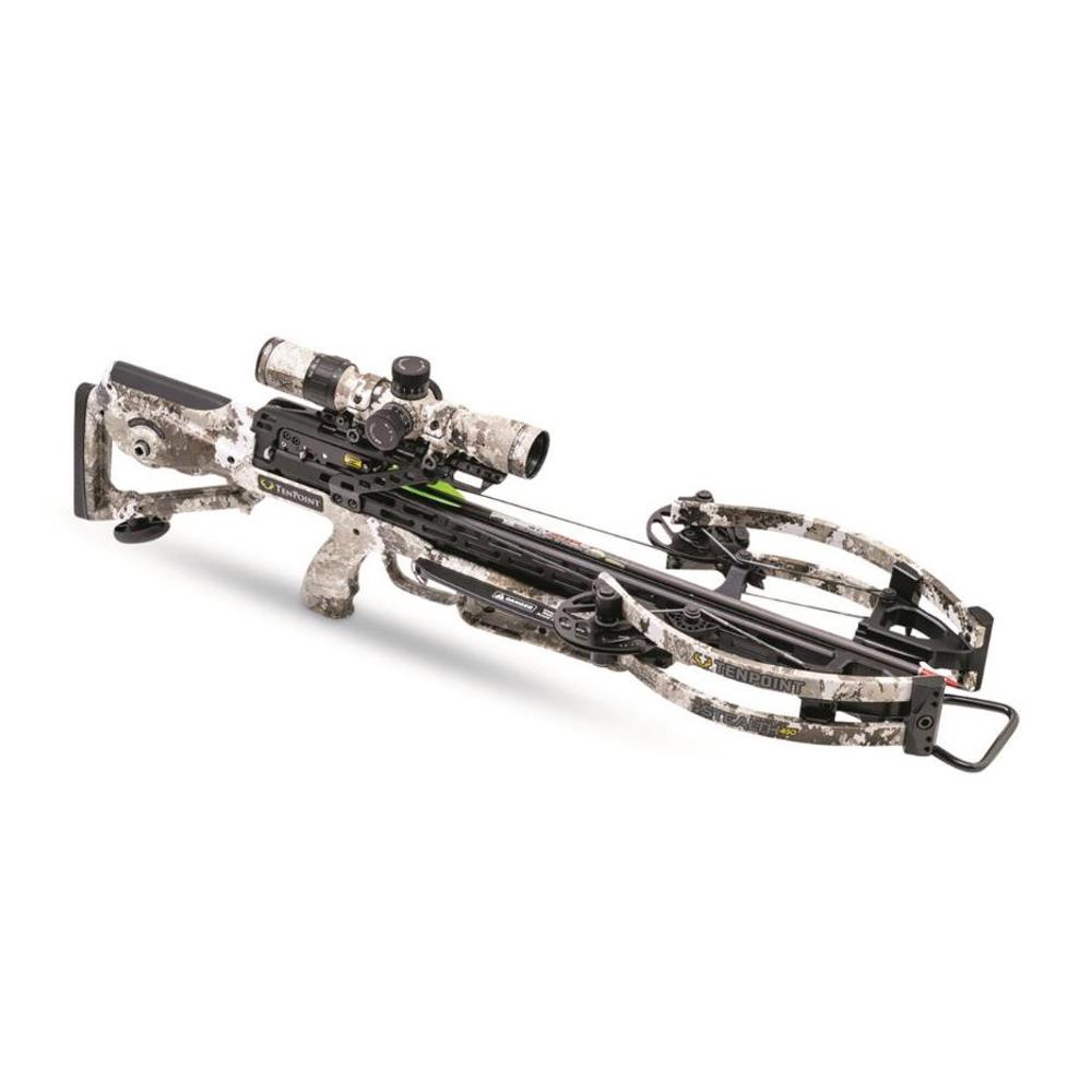 TenPoint Stealth 450 Crossbow ACUslide 450 FPS with EVO-X Elite Camo Scope Combo