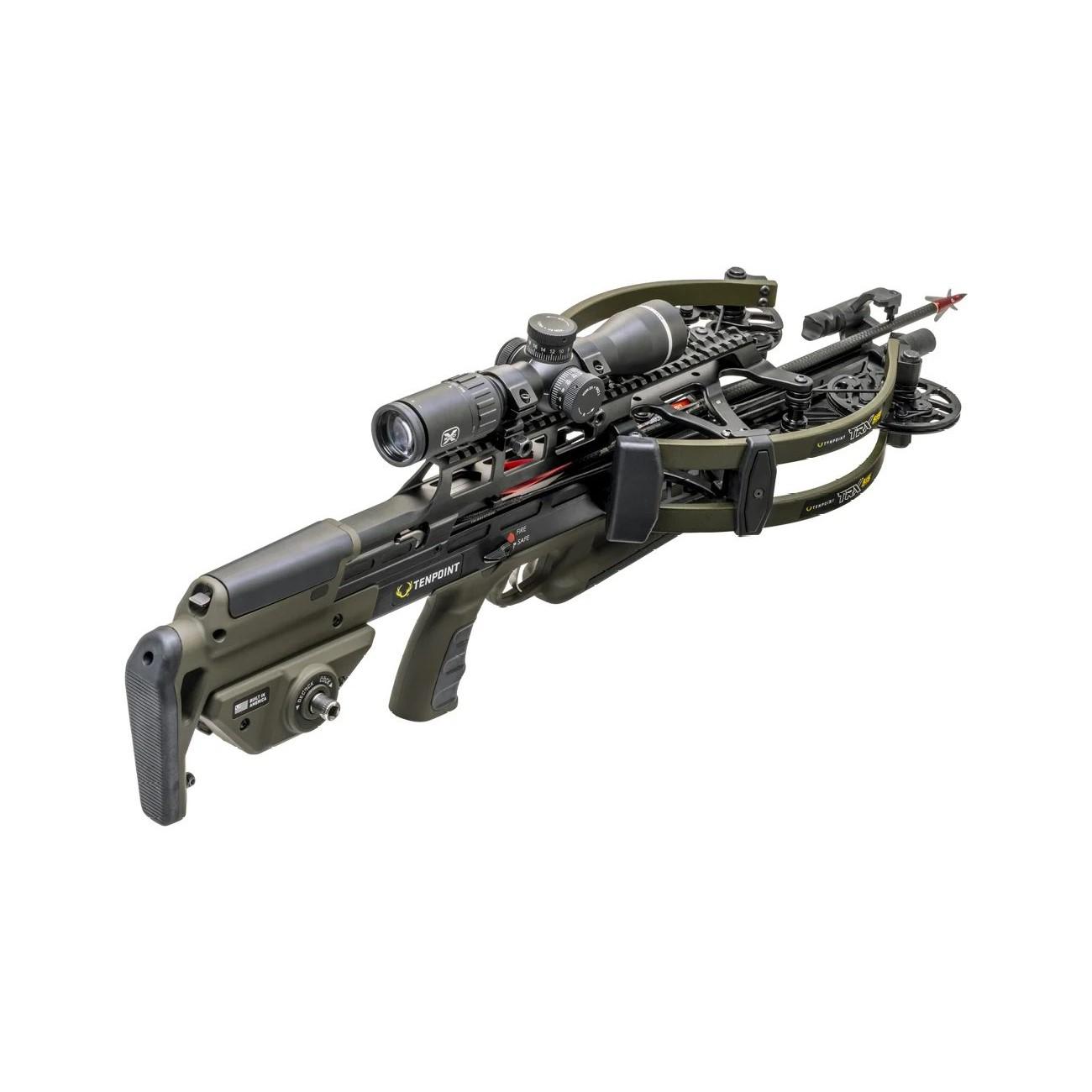 Tenpoint TRX515 Crossbow Package EVO-X Elite Scope ACUslide MAXX Moss Green