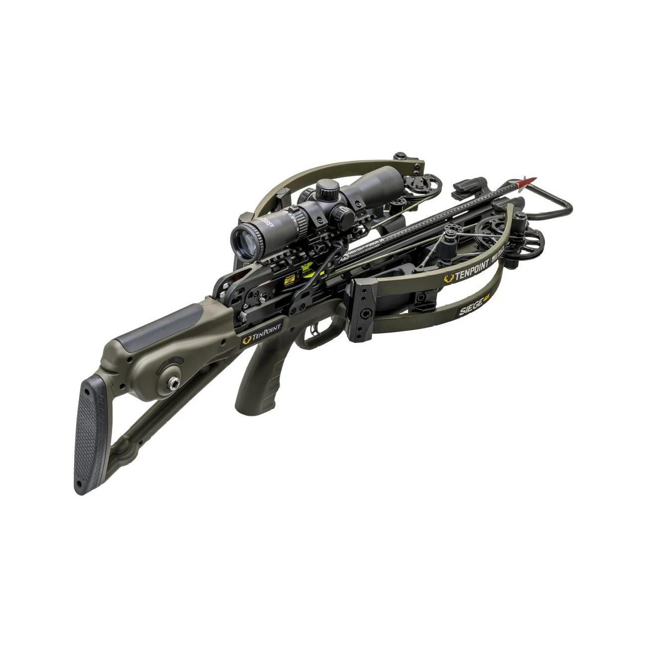 TenPoint Siege 425 ACUslide Crossbow RangeMaster 100 Scope Moss Green Camo