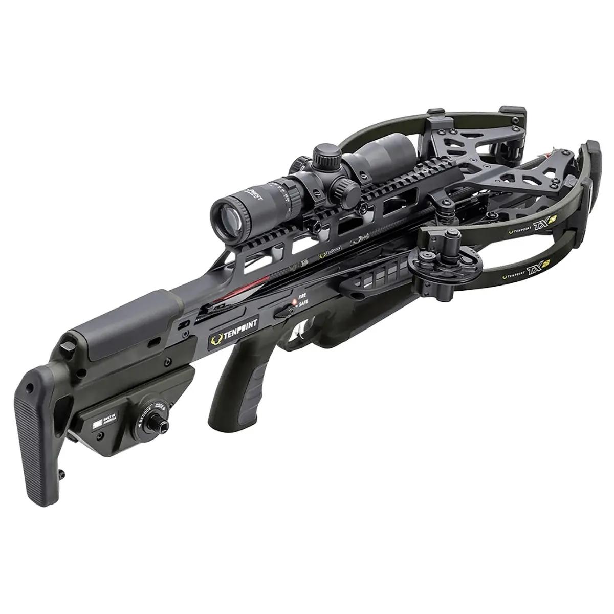 Tenpoint TRX 26 460 FPS Reverse-Draw Crossbow RangeMaster Scope Black