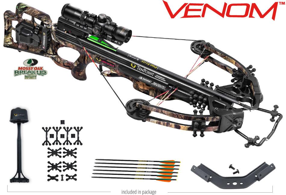 TenPoint Venom Crossbow with AcuDraw 50 RangeMaster Pro Scope in Mossy Oak Breakup Infinity