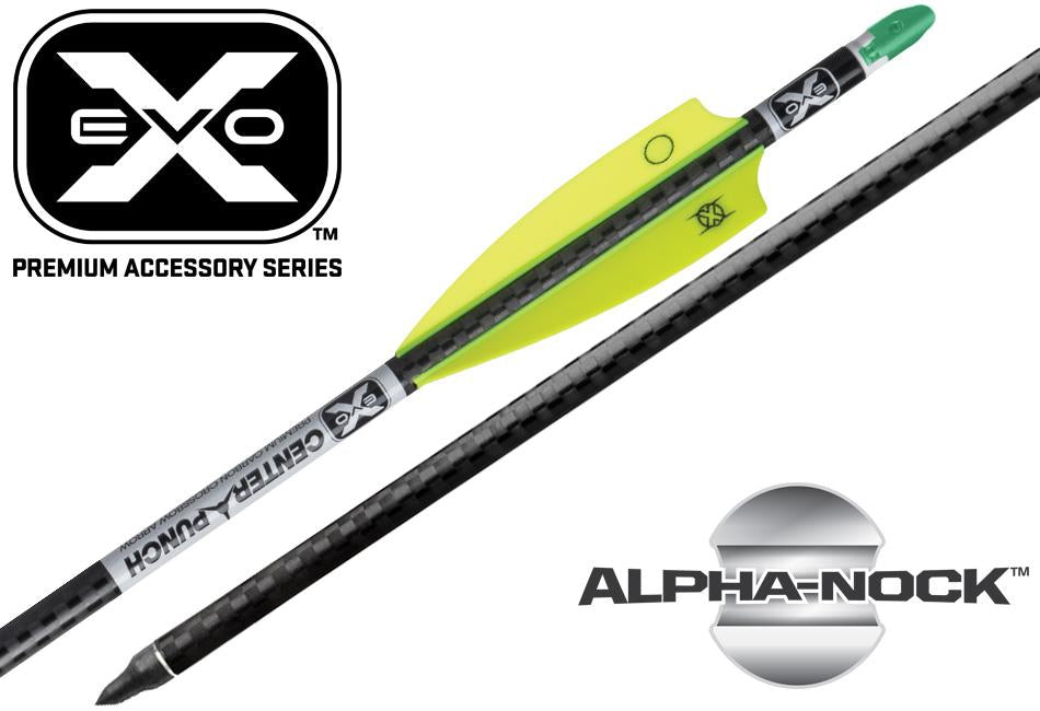TenPoint EVO-X CenterPunch 20" Crossbow Carbon Arrows with Alpha Nock Receiver 6/pk