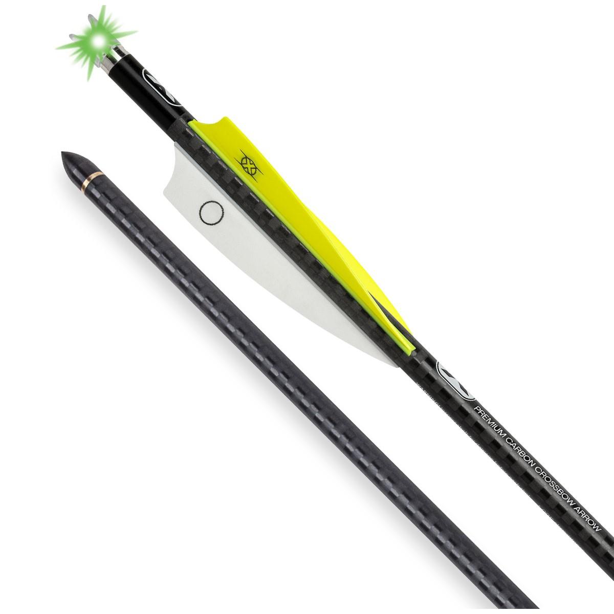 TenPoint EVO-X CenterPunch Carbon Crossbow Bolts 16" Alpha-Blaze Lighted Nocks 3 Pack