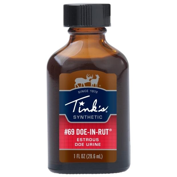 Tinks #69 Synthetic Doe-In-Rut Deer Scent Lure - 1 oz Glass Bottle