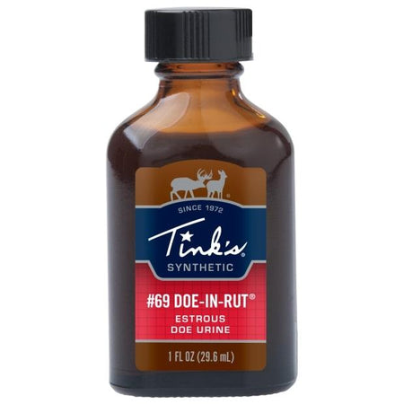 Tinks #69 Synthetic Doe-In-Rut Deer Scent Lure - 1 oz Glass Bottle