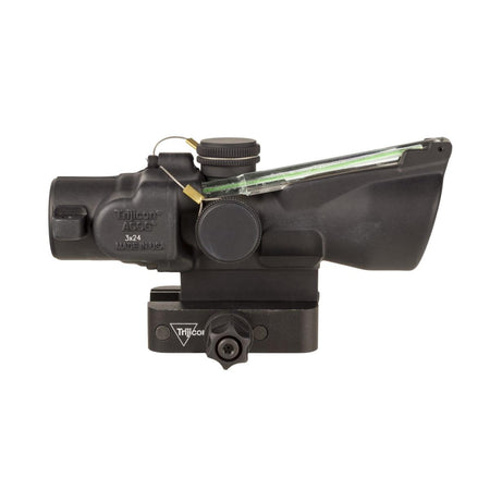 Trijicon ACOG 3X24 Rifle Scope, Dual Illuminated Green Horseshoe/Dot 223/55 Grain Reticle, Q-LOC Mount, Matte TA50-C-400350
