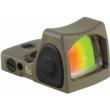 Trijicon RMR Type 2 FDE 6.5 MOA Adjustable LED Reflex Sight Reticle
