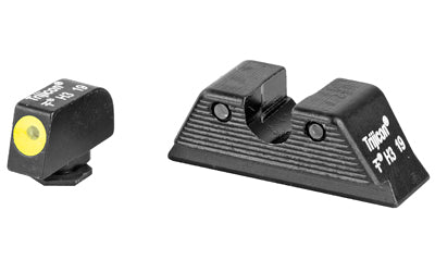 Trijicon HD Yellow Front Outline Iron Night Sights, Glock MOS 17/19/26/27/33/34, GL114-C-601088