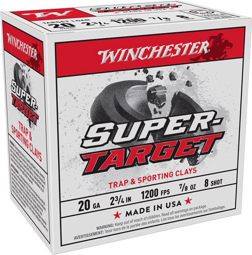 Winchester TRGT208   20 Gauge  7/8oz 8 Shot 1200 FPS. 020892016323