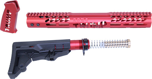 Guntec AR15 Anodized Red Trump Series Furniture Set