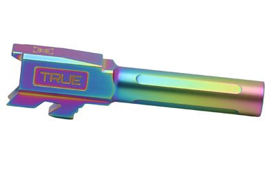 True Precision Glock 43/43X Match Grade 9mm Barrel, Rainbow TiCN Coating, Drop-In Fit TP-G43B-XS