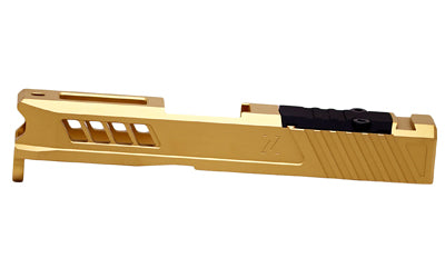 True Precision Axiom Slide w/ RMS Optic Cut, Glock 43/43X, Gold TiN Finish TP-G43S-G-RMS