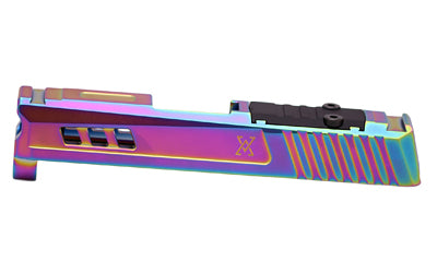 True Precision Sig P365 Billet Steel Axiom Slide, Rainbow PVD, RMSc Footprint TP-P365S-S-RMS