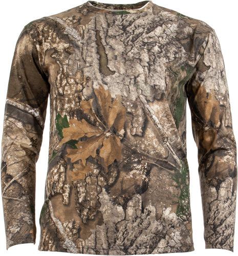 Habit Bear Cave Long Sleeve Tee Realtree APX Camo Medium Size