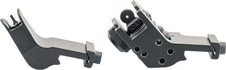 JE Aluminum Black Fixed Front/Rear 45-Degree Offset Sight Set
