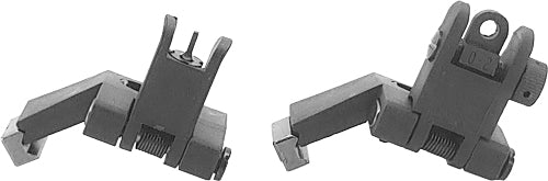 JE Black Polymer Flip-Up Offset Front/Rear Sight Set