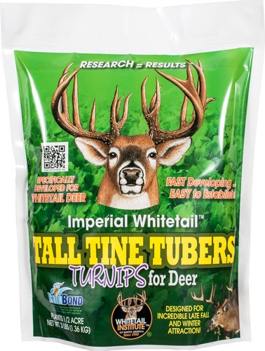 Whitetail Institute Tall Tine Tubers 3 lb Fall Food Plot Blend 1/2 Acre Coverage
