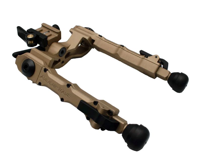 Accu-Tac Wide Body Rifle Bipod Tan Picatinny 7.5" Maximum Height