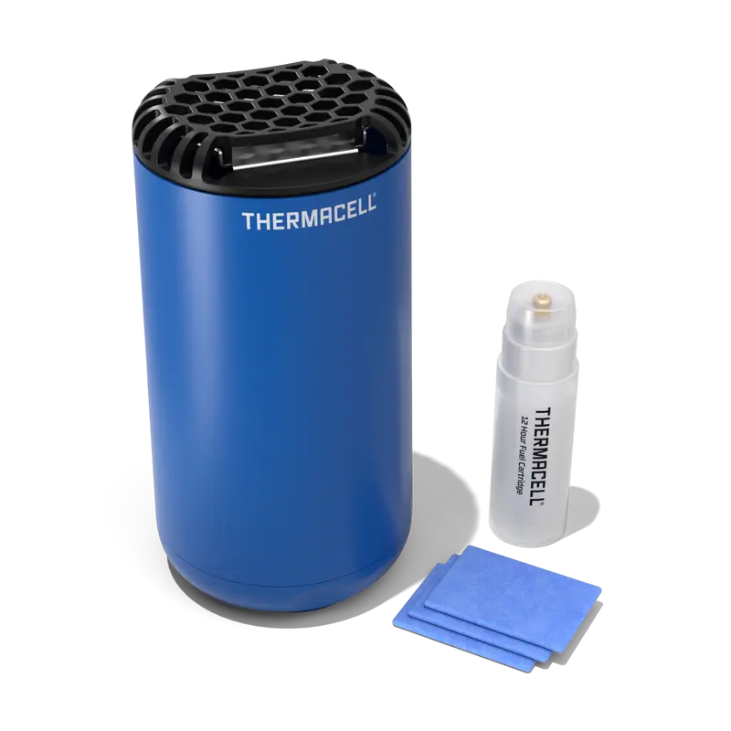 Thermacell PS1 Patio Shield Mosquito Repeller Royal Blue w/ 12-Hour Fuel