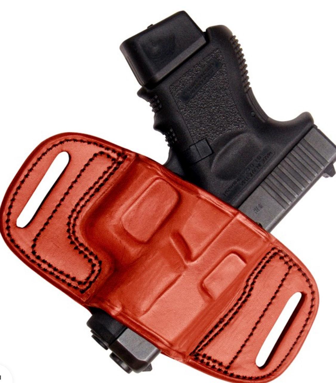 Tagua Brown Anniversary Quick Draw Belt Holster M&P Shield Single Stack RH
