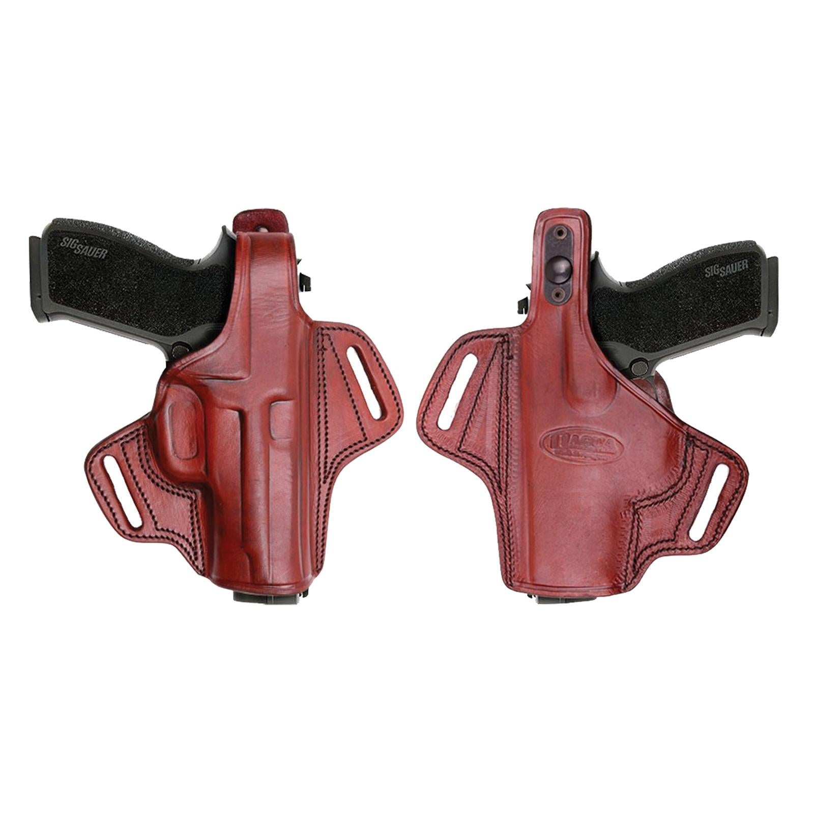 Tagua Gunleather S&W N Frame 4" Thumb Break Belt Holster Brown Right Hand