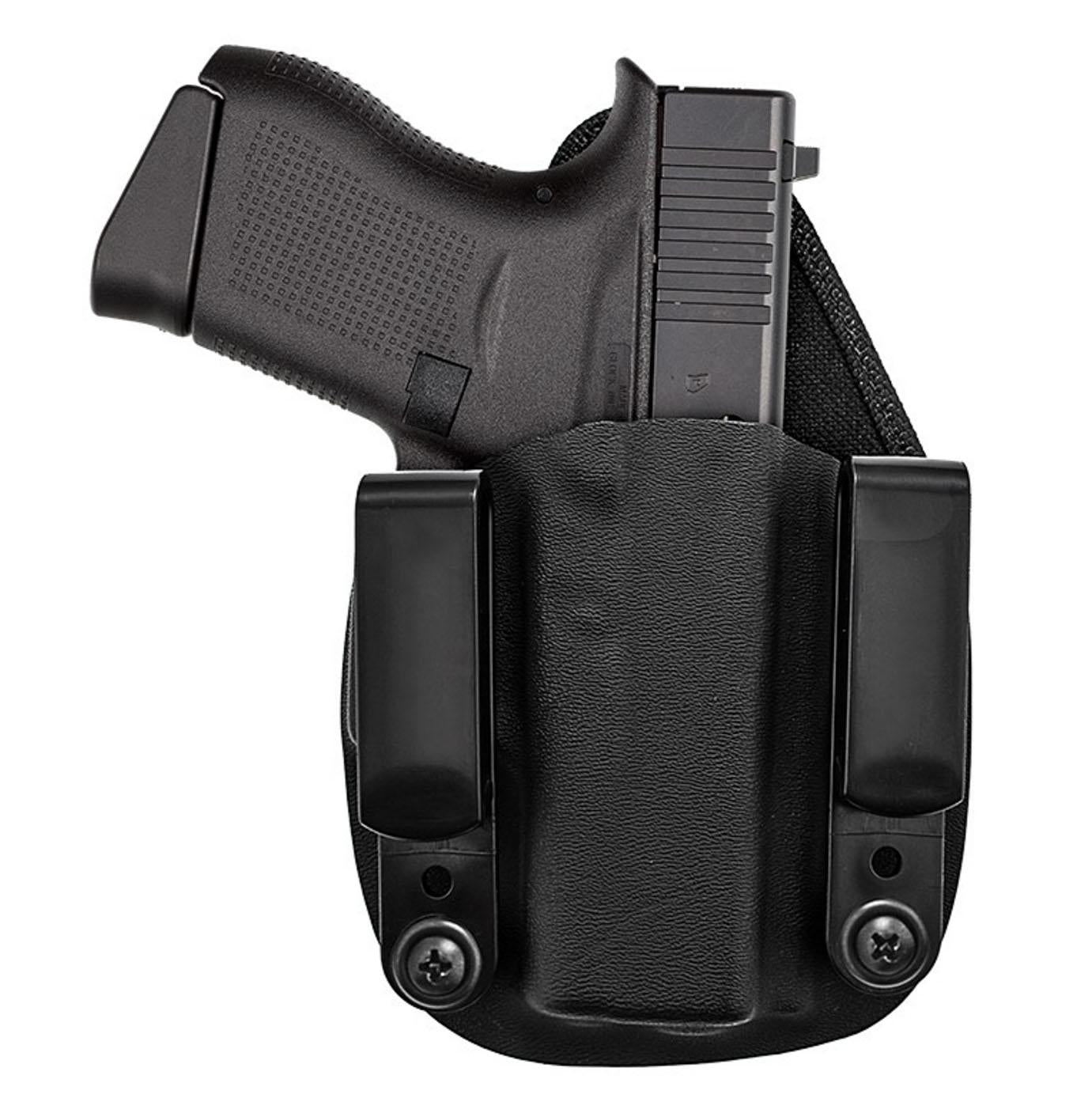 IWB Hybrid Kydex Holster for Glock 43 Black Ambi Carry