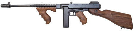 Thompson T114 1927A-1 Deluxe 45 ACP Caliber with 16.50" Barrel, 20+1 Capacity (Stick), Blued Metal Finish, American Walnut Stock Wood Grip Fixed Compensator Right Hand