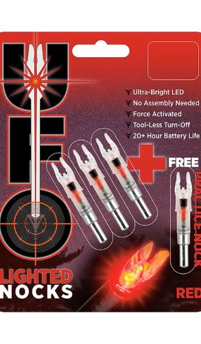 30-06 UFO .300 Crossbow Red Lighted Nock 3-Pack