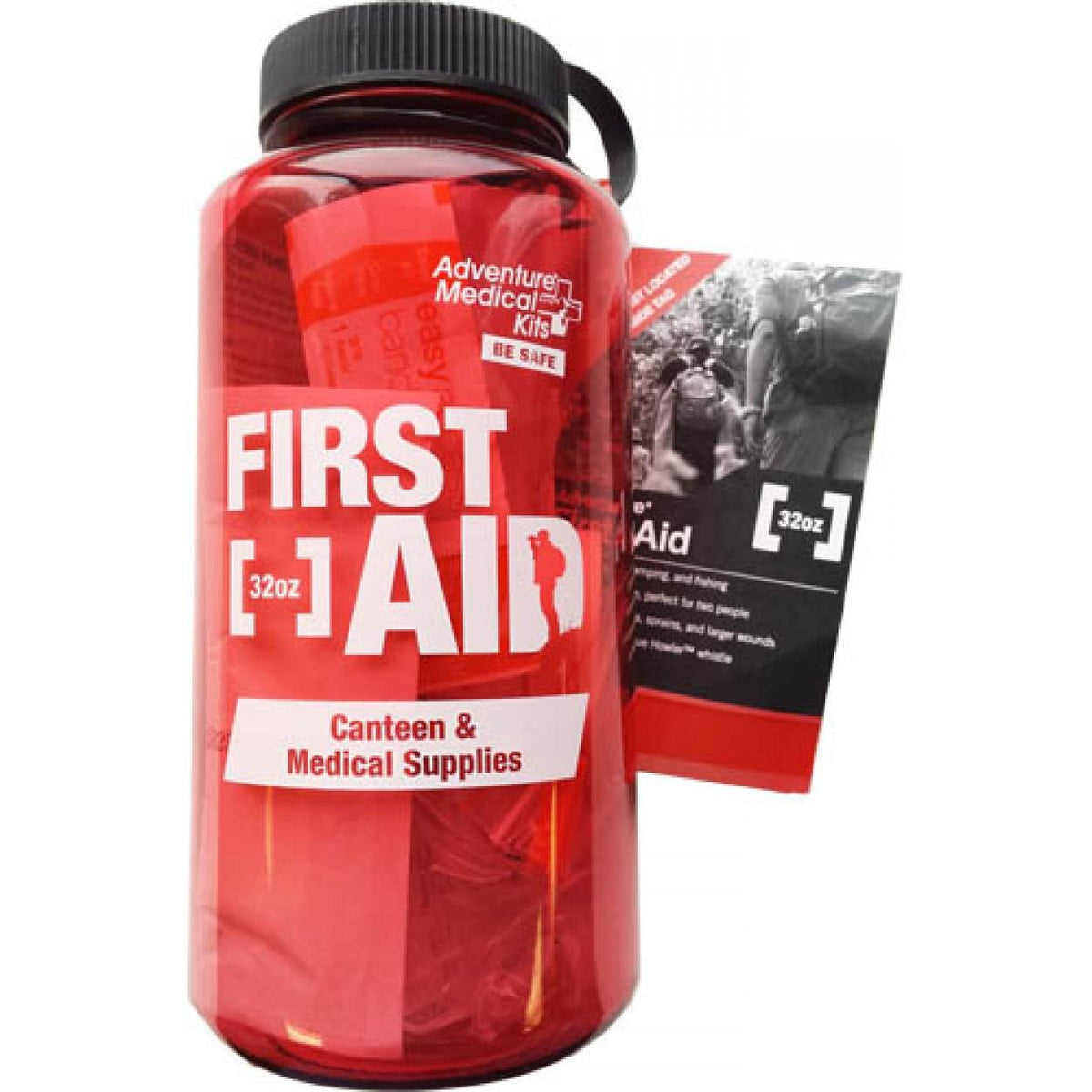 Adventure Medical Kits First Aid Kit in 32oz Water Bottle for Hiking