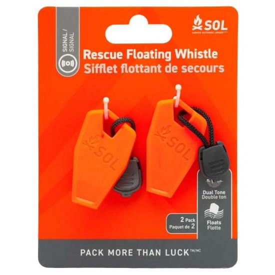 Survive Outdoors Longer Squall Emergency Whistle Orange 2/ct