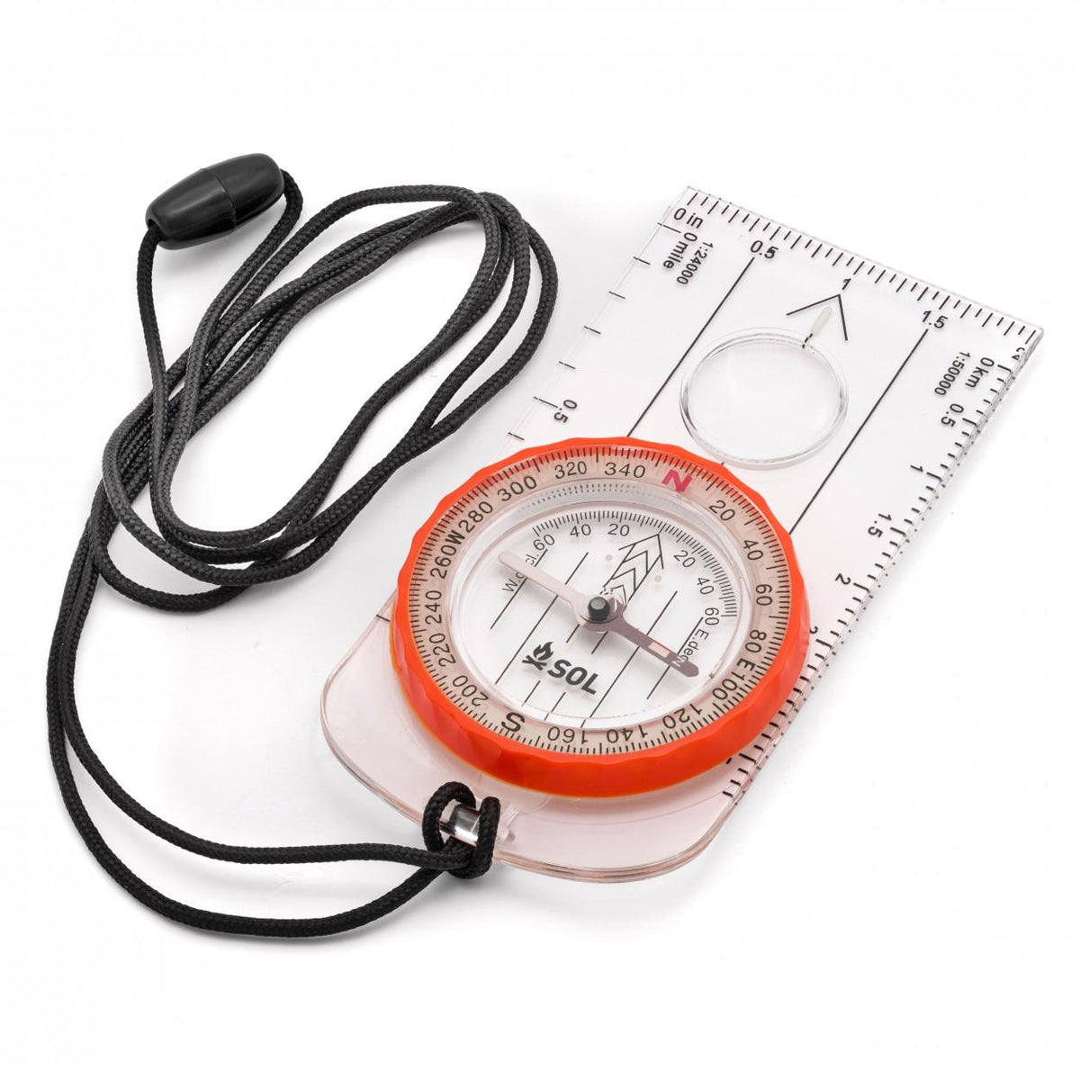 Survive Outdoors Longer Deluxe Baseplate Map Compass