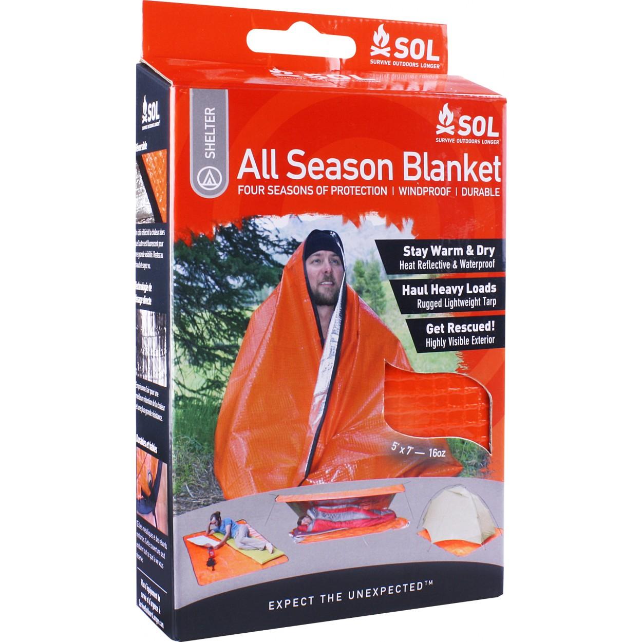 Survive Outdoors Longer All Season Reusable Emergency Blanket