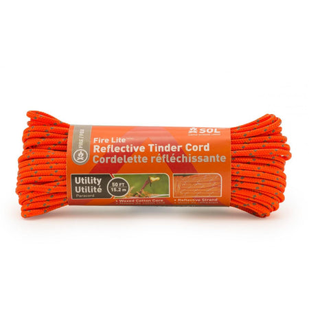 Ready Brands SOL Fire Lite Reflective Tinder Paracord 50 ft Utility Grade