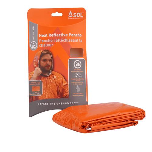 Survive Outdoors Longer Heat Reflective Hooded Emergency Poncho