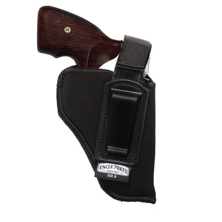 Uncle Mike's Sidekick ITP Holster for Small/Medium DA Revolvers 2-3" Barrel - Right Hand Black