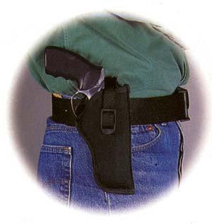 Uncle Mike's Sidekick Hip Holster Black RH for 3" to 4" Barrel Medium and Large DA Revolvers