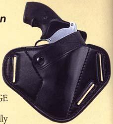 Uncle Mike's Sidekick Super Belt Slide Holster 2 Inch Small Frame 5-Shot Revolver Black