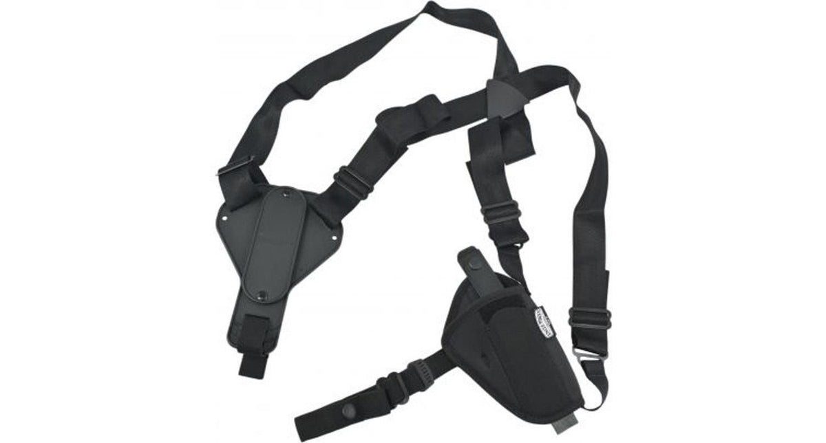 Uncle Mike's Nylon Plain Black Shoulder Holster 8715 Size 15