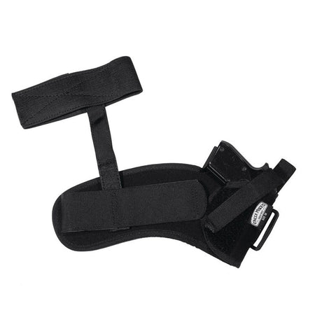 Uncle Mike's Sidekick Ankle Holster Black RH Medium Autos .32 to .380 Cal 3 to 4 Inch Barrel